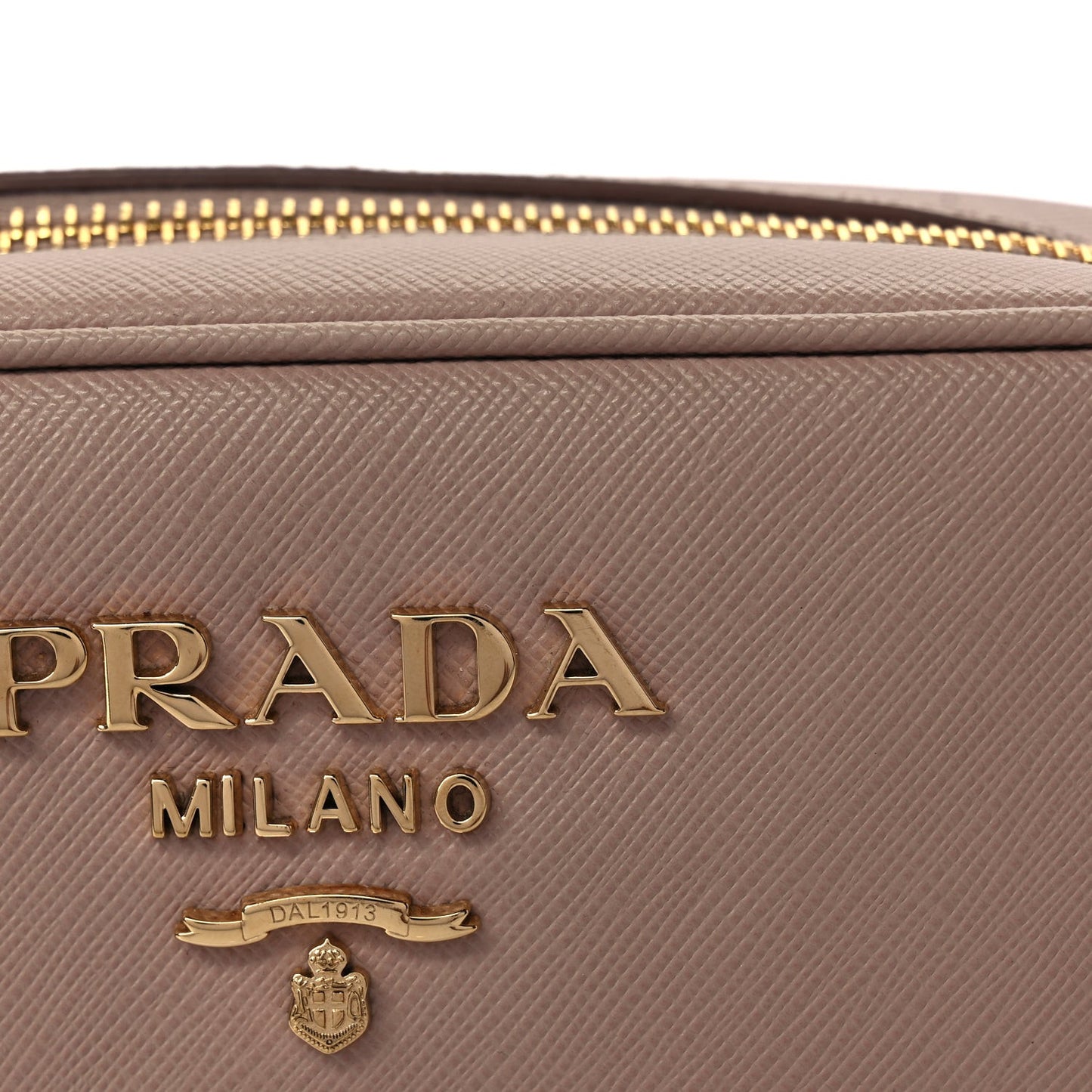 Saffiano Mini Camera Crossbody Bag Cipria