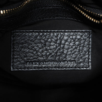 Alexander Wang Pebbled Lambskin Rockie Black w Pale Gold Hardware 6 of 8