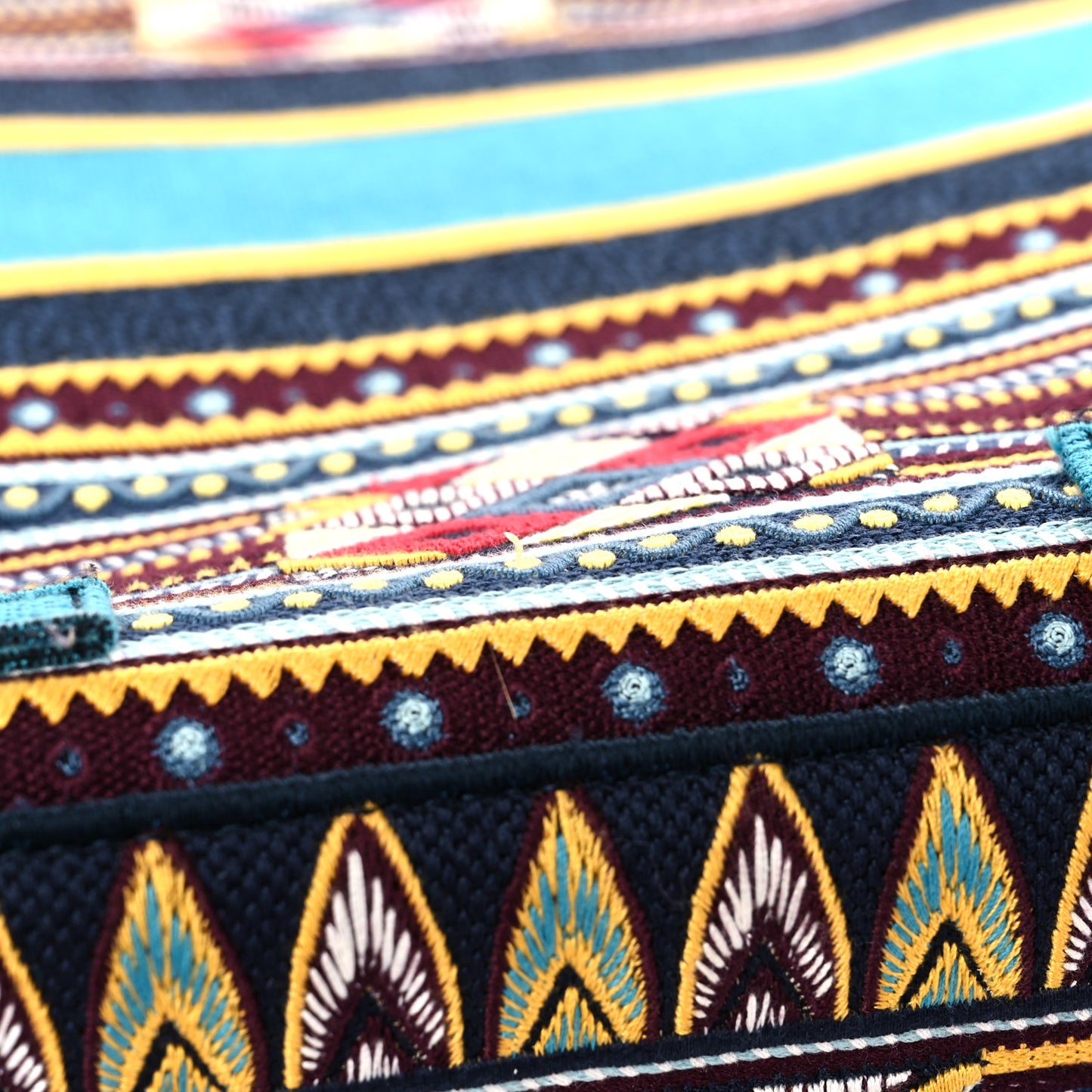 Canvas Embroidered Diorcamp Messenger Vert Multicolor