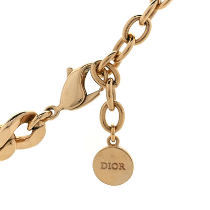 Christian Dior Metal Danseuse Etoile Chain Choker Necklace Gold 3 of 5