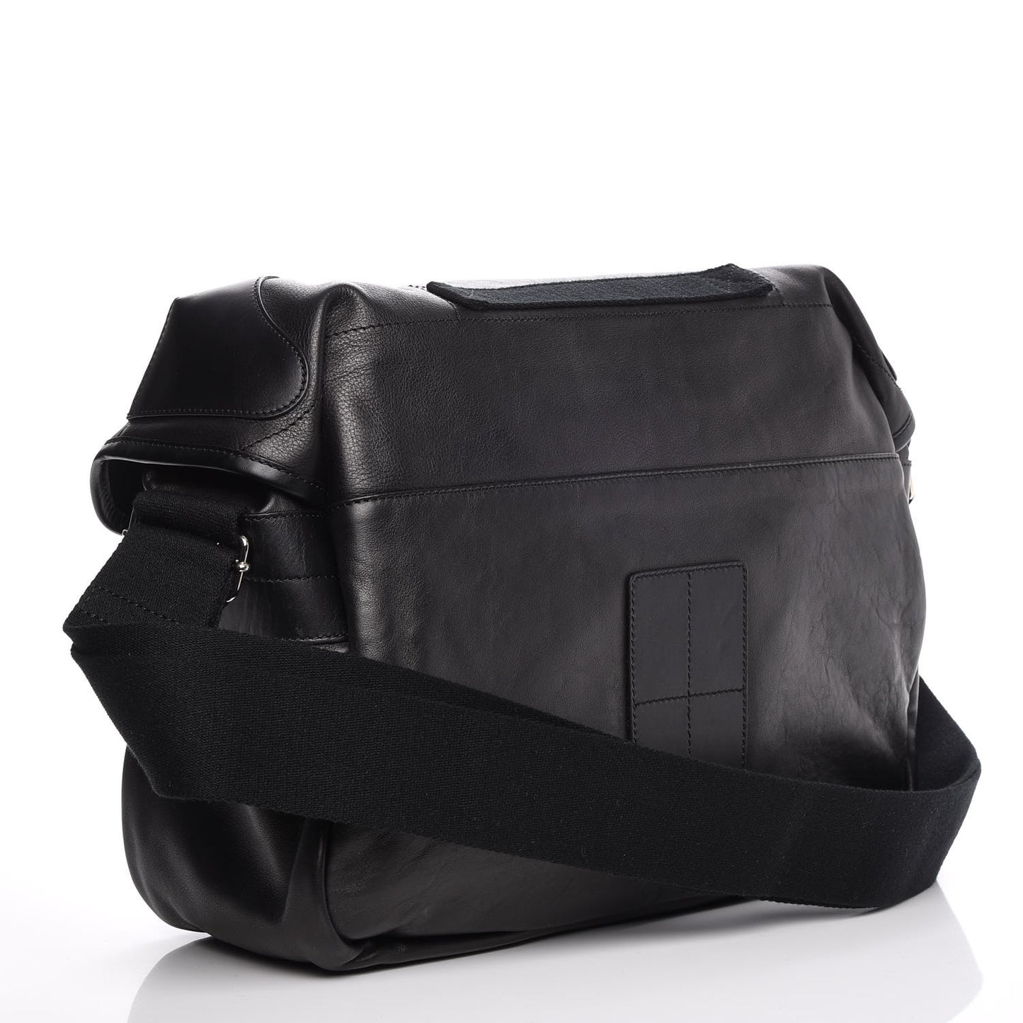 Calfskin Rider Messenger Bag Black