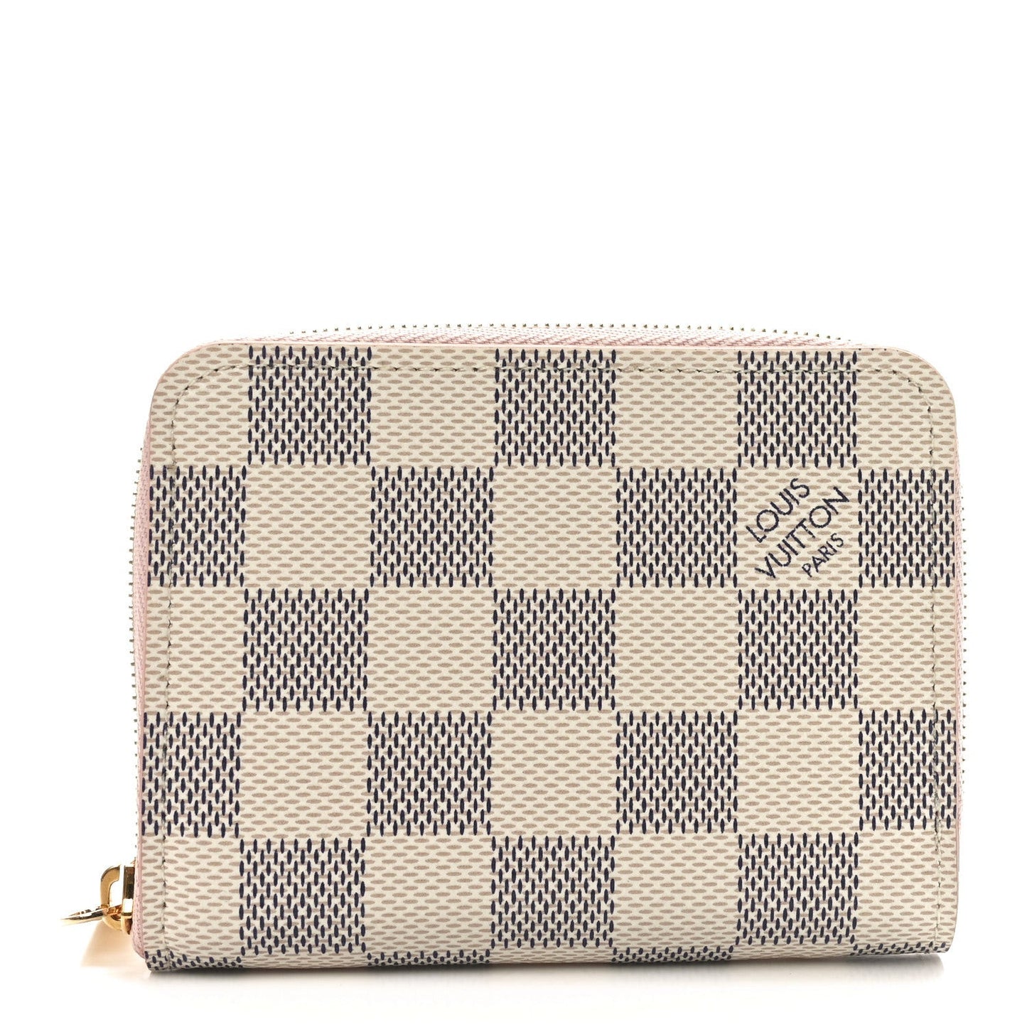 Damier Azur Zippy Coin Purse Rose Ballerine