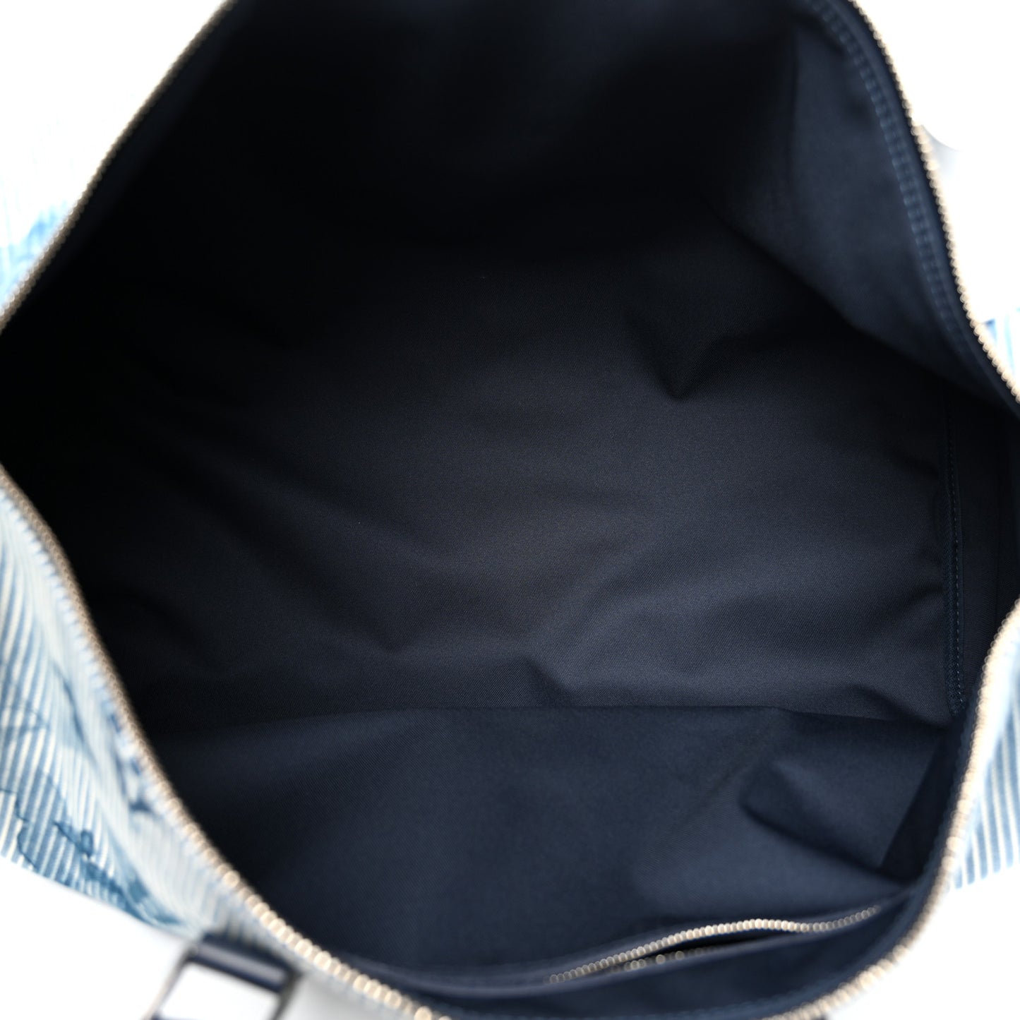 Monogram Watercolor Keepall Bandouliere 50 Hickory Stripes Denim