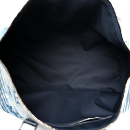 Louis Vuitton Monogram Watercolor Keepall Bandouliere 50 Hickory Stripes Denim 5 of 10