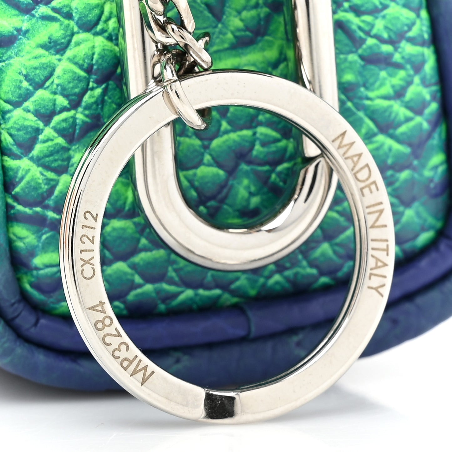 Taurillon Illusion Mini Keepall Earphones Pouch Bleu Vert