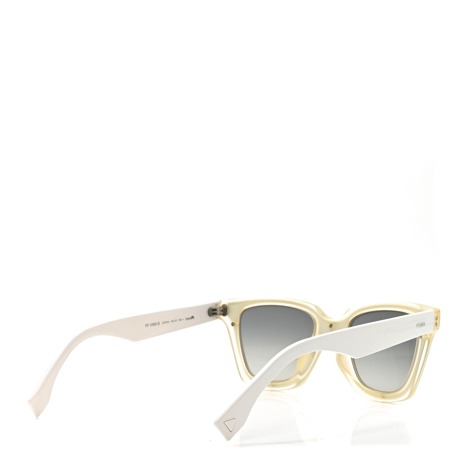Fendi Acetate Sunglasses FF 0195/S White Gold 4 of 8