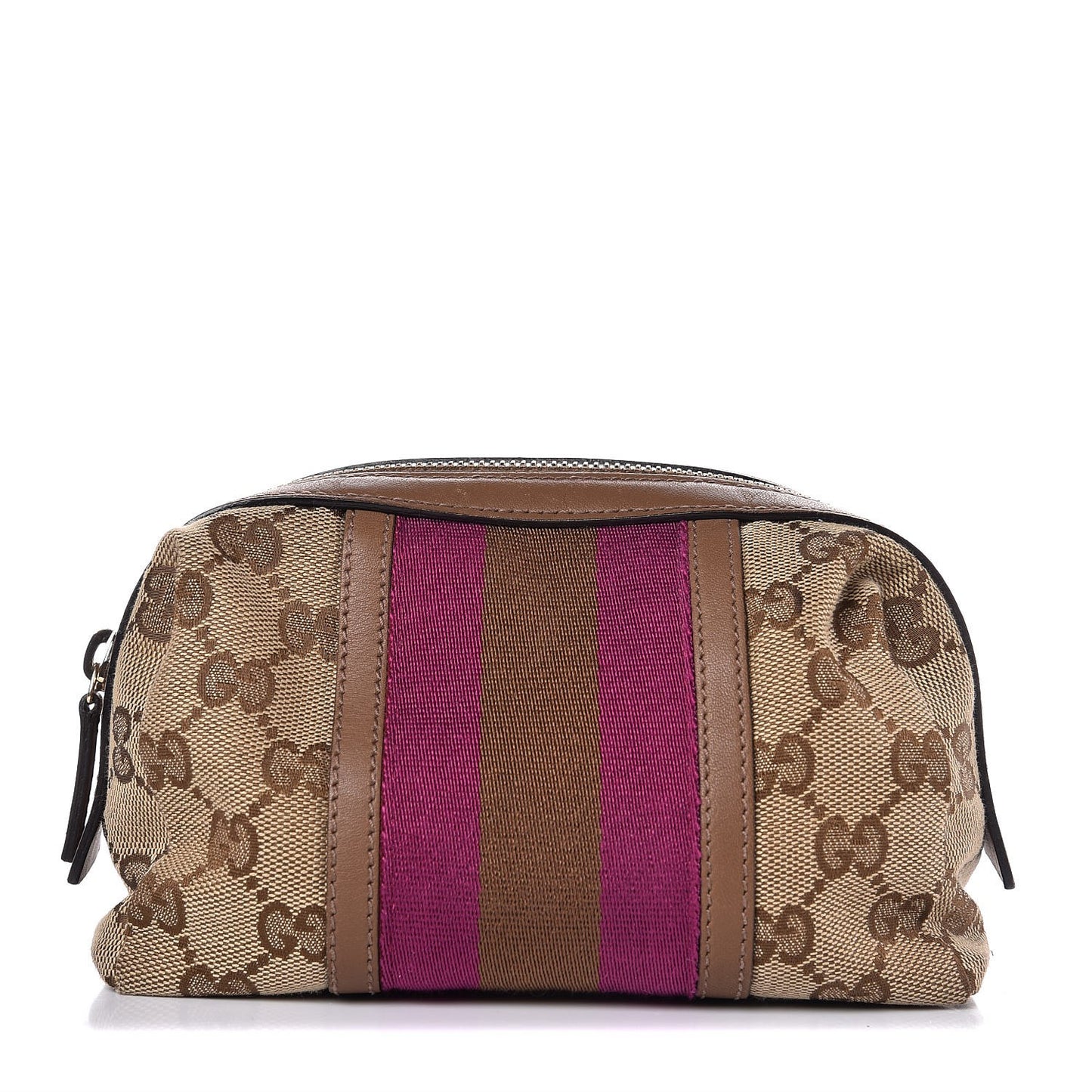 Monogram Web Small Cosmetic Case Pink
