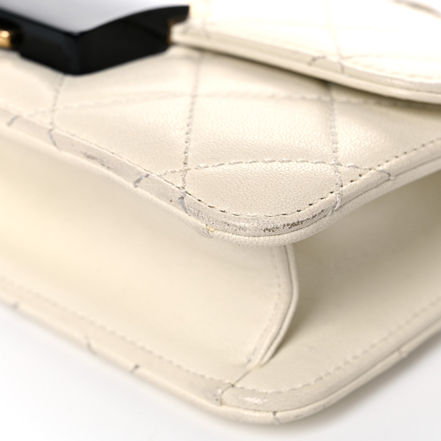 Chanel Sheepskin Quilted Mini Beauty Lock Flap White 9 of 23