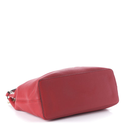 Gucci Pebbled Calfskin Large Soho Hobo Tabasco Red 4 of 10