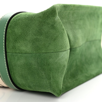 Chloe Suede Calfskin Medium Woody Tote Bright Green 8 of 9