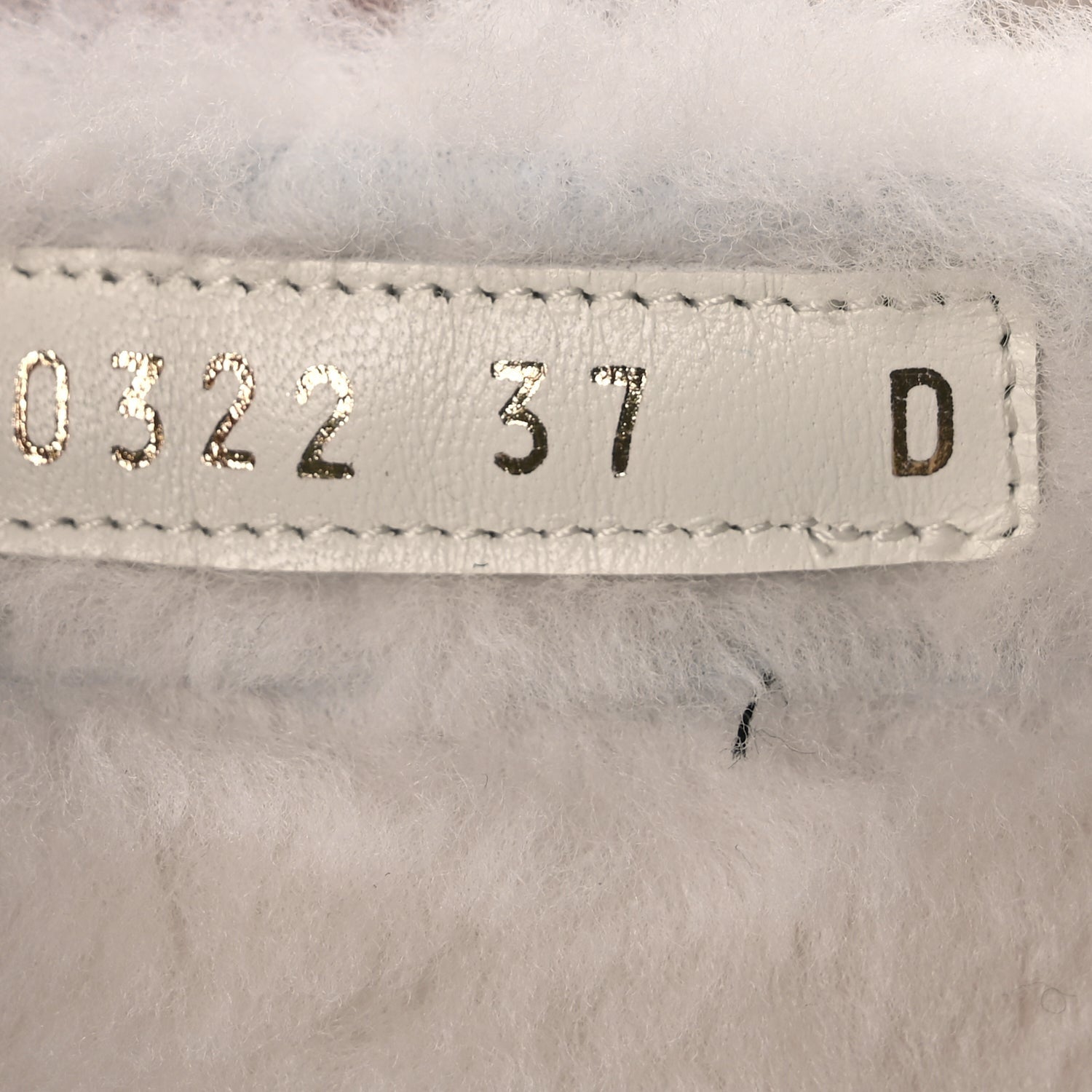Christian Dior Shearling Canvas Embroidered Chez Moi Strap Slide Sandal 37 Off White Black 8 of 9