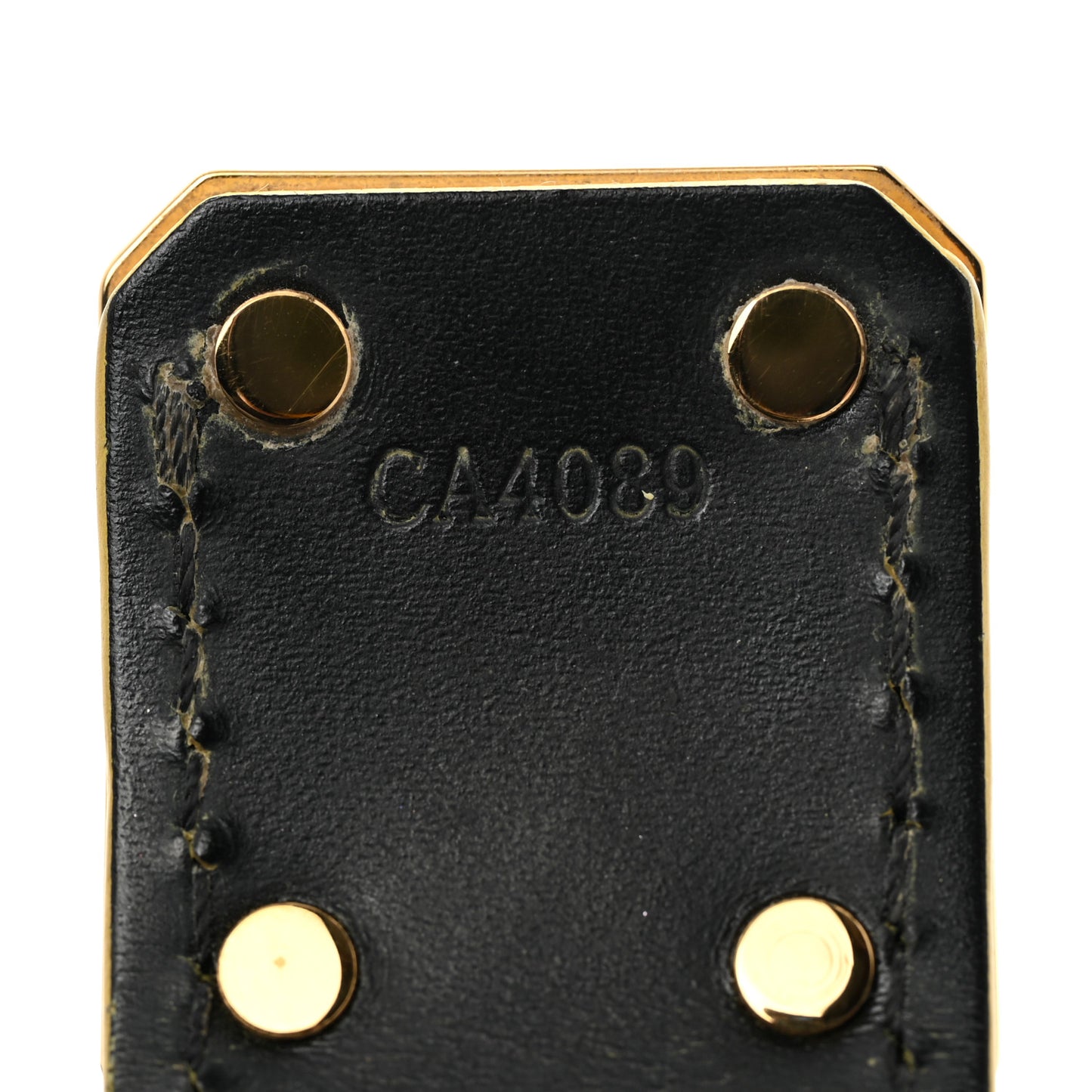 Chevre Suhali Turn Lock Bracelet 17 Black