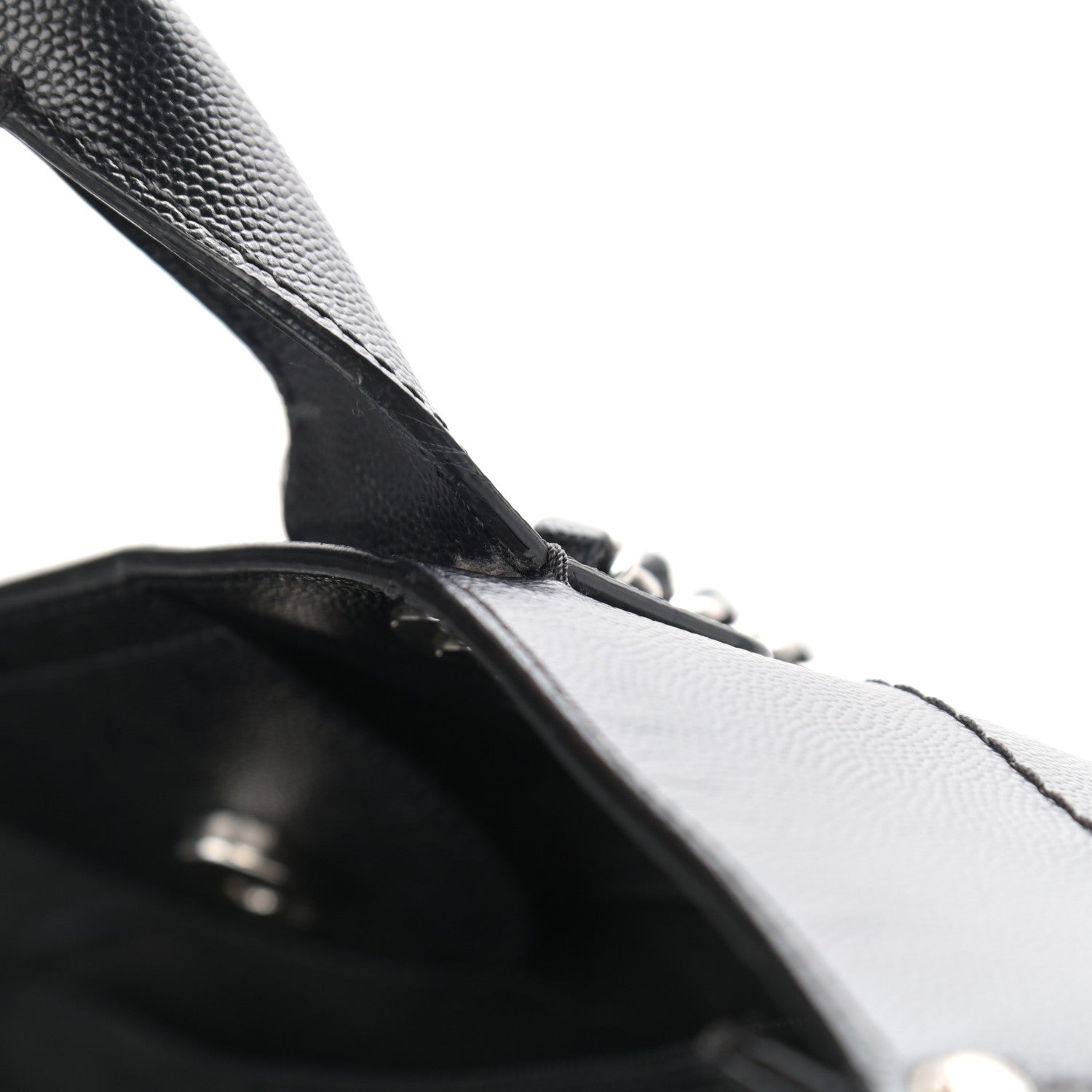 Chanel Caviar Medium Studded Deauville Tote Black 12 of 14