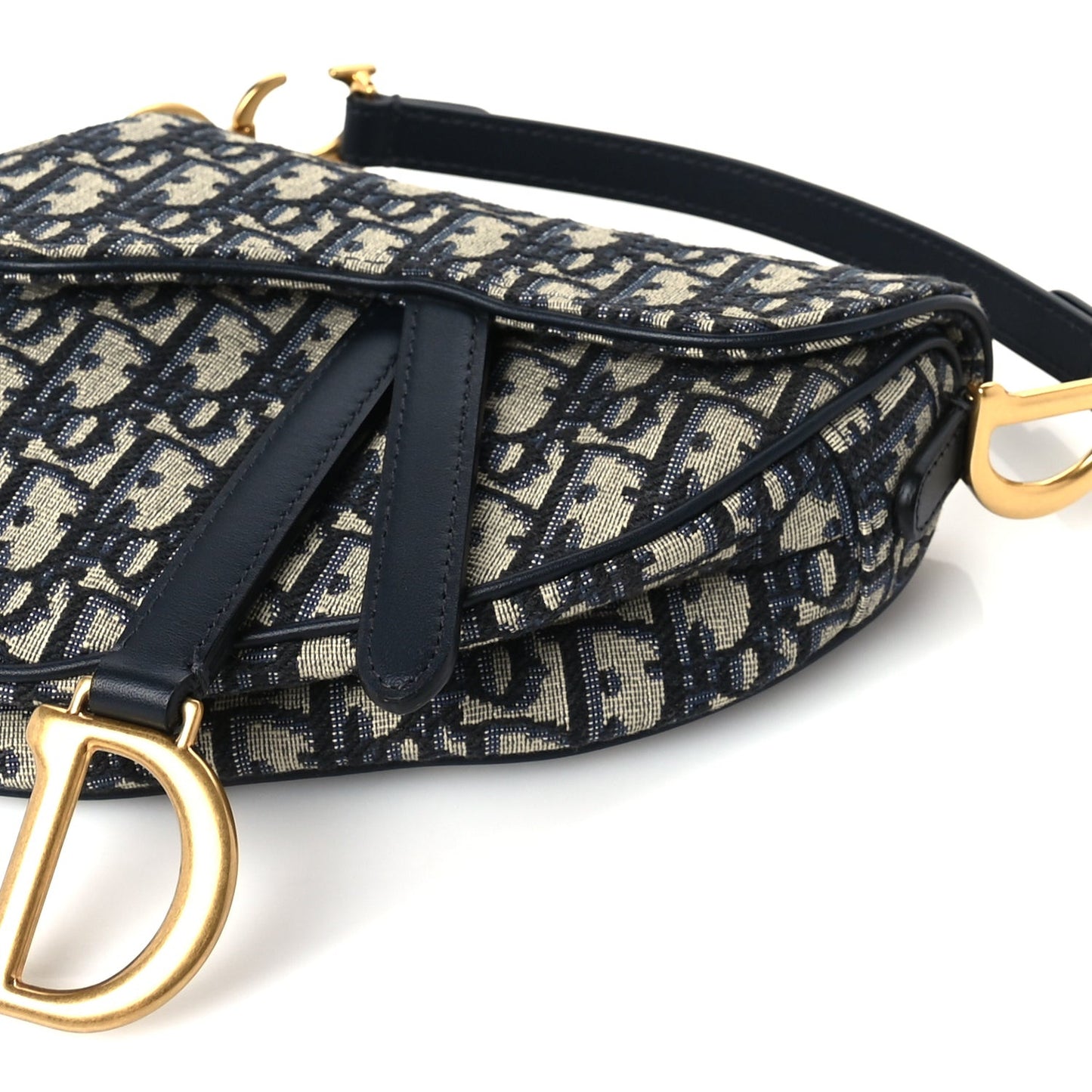 Oblique Mini Saddle Bag Blue