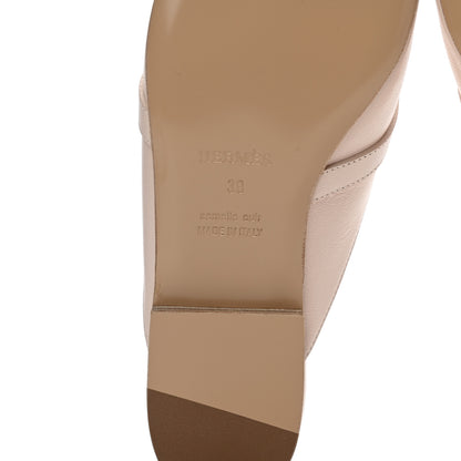 Hermes Goatskin Oz Mules 39 Blanc Poros 6 of 8