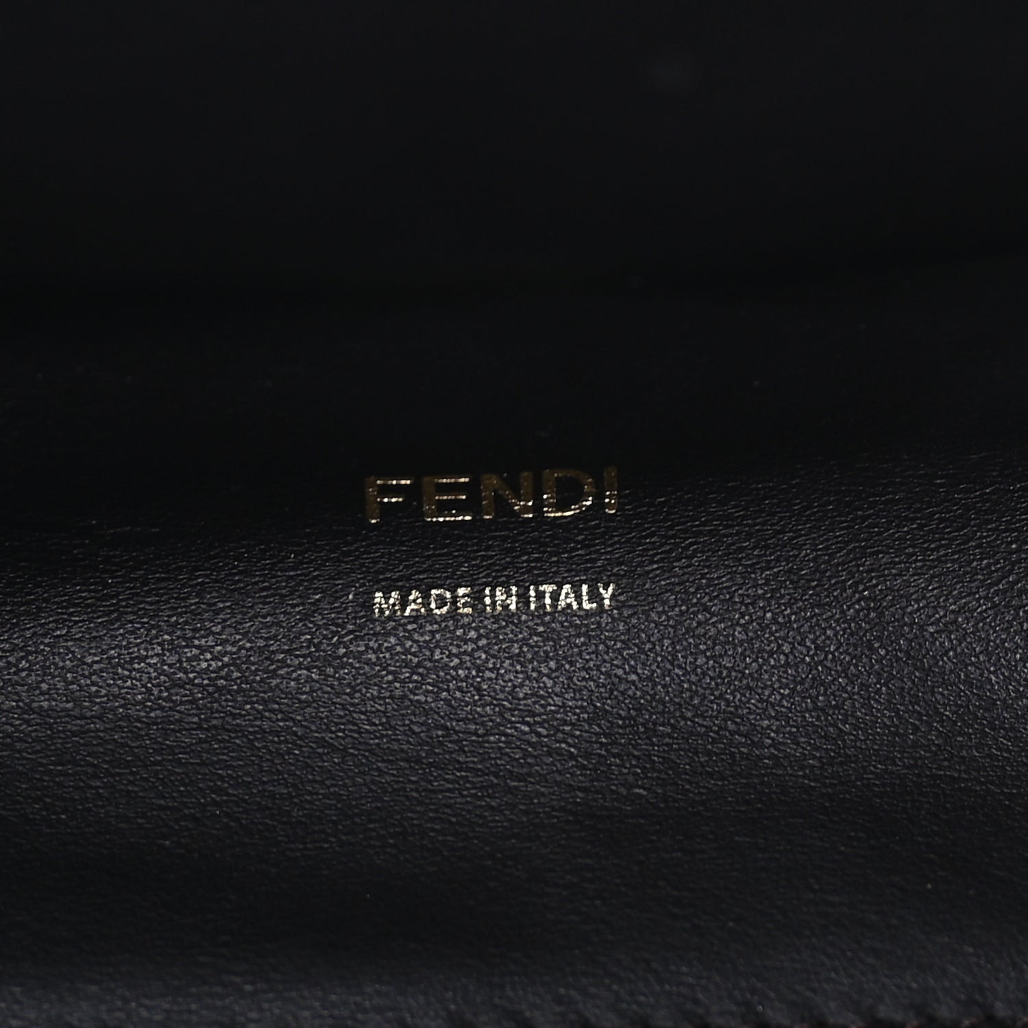 Fendi Vitello Seta Light Century Shearling FF 1974 Medium Peekaboo X-Lite Nocciolo Ebano Tobacco 5 of 7