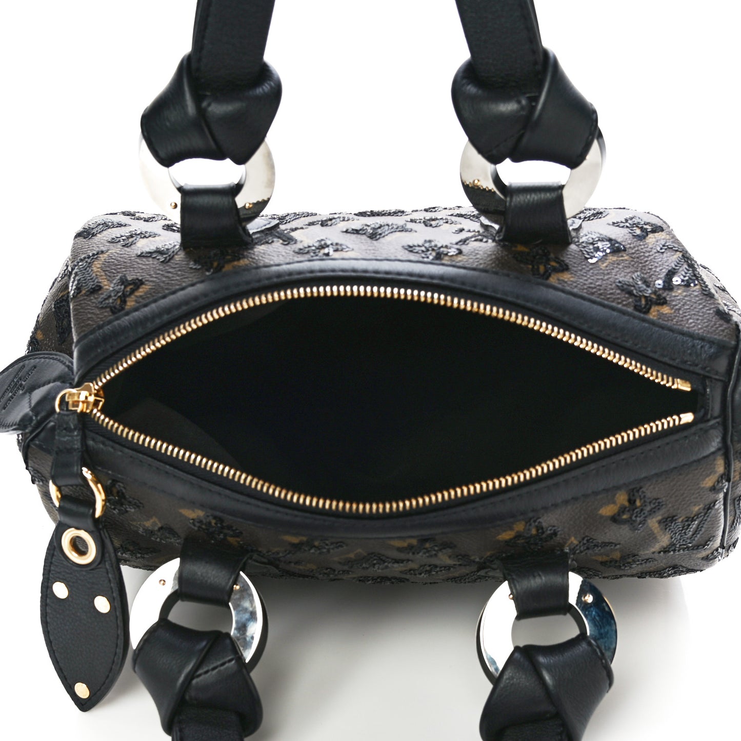 Monogram Sequins Eclipse Speedy 28 Black