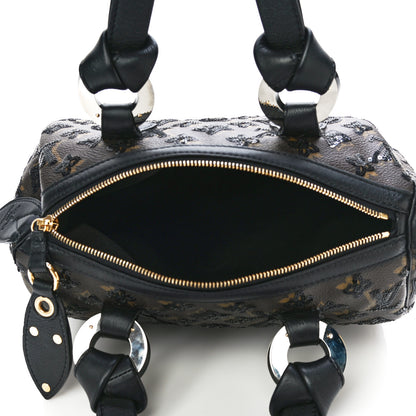Louis Vuitton Monogram Sequins Eclipse Speedy 28 Black 5 of 11