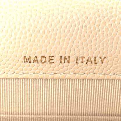 Chanel Caviar Quilted Square Wallet On Chain WOC White 7 of 13