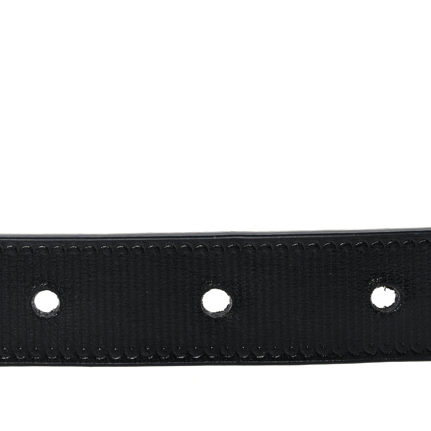 Louis Vuitton Calfskin Embossed 20MM LV Initiales Belt 80 32 Black 5 of 5