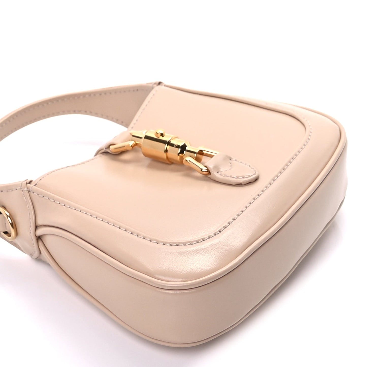 Boarded Dyana Lux Calfskin Super Nano Jackie 1961 Hobo  Beige