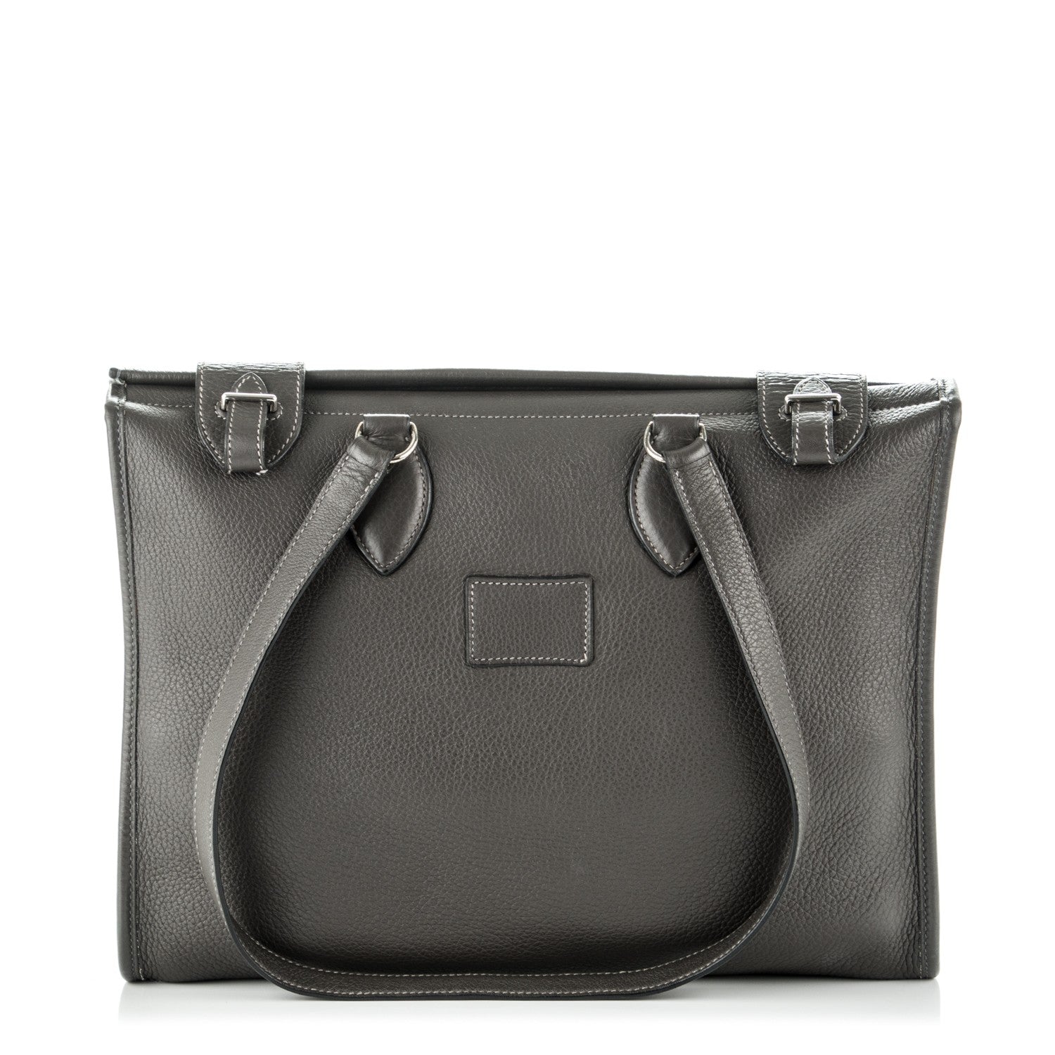 Hermes Taurillon Clemence Shoulder Bag Graphite 1 of 10