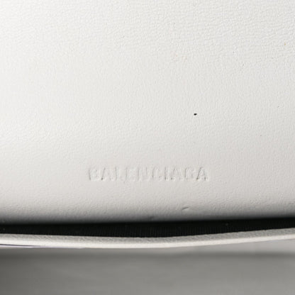 Balenciaga Extra Supple Calfskin Crocodile Embossed Gossip Wallet On Chain Optic White 5 of 8
