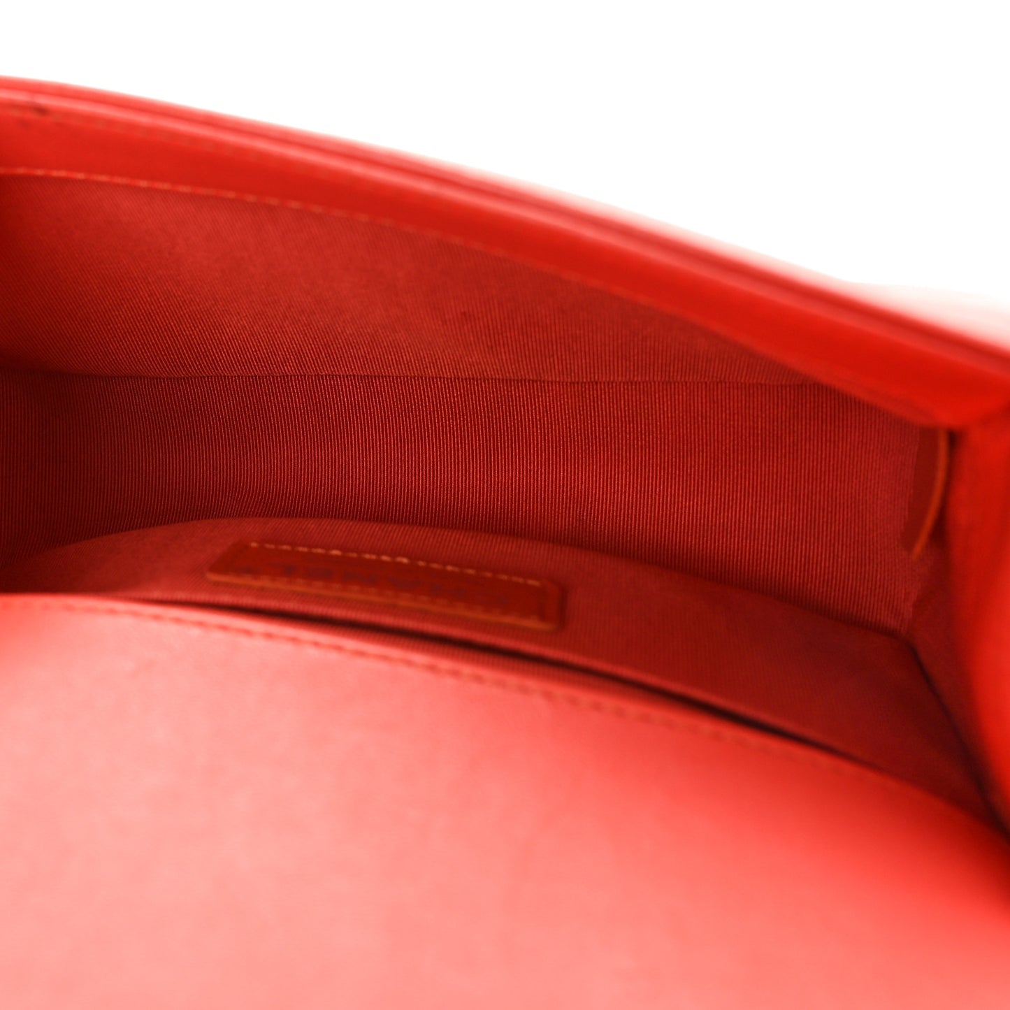 Lambskin Tweed Small Boy Flap Coral