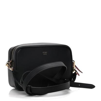 Fendi Vitello Century Bi-Color FF 1974 Embossed Mini Camera Case Maya Black 3 of 16