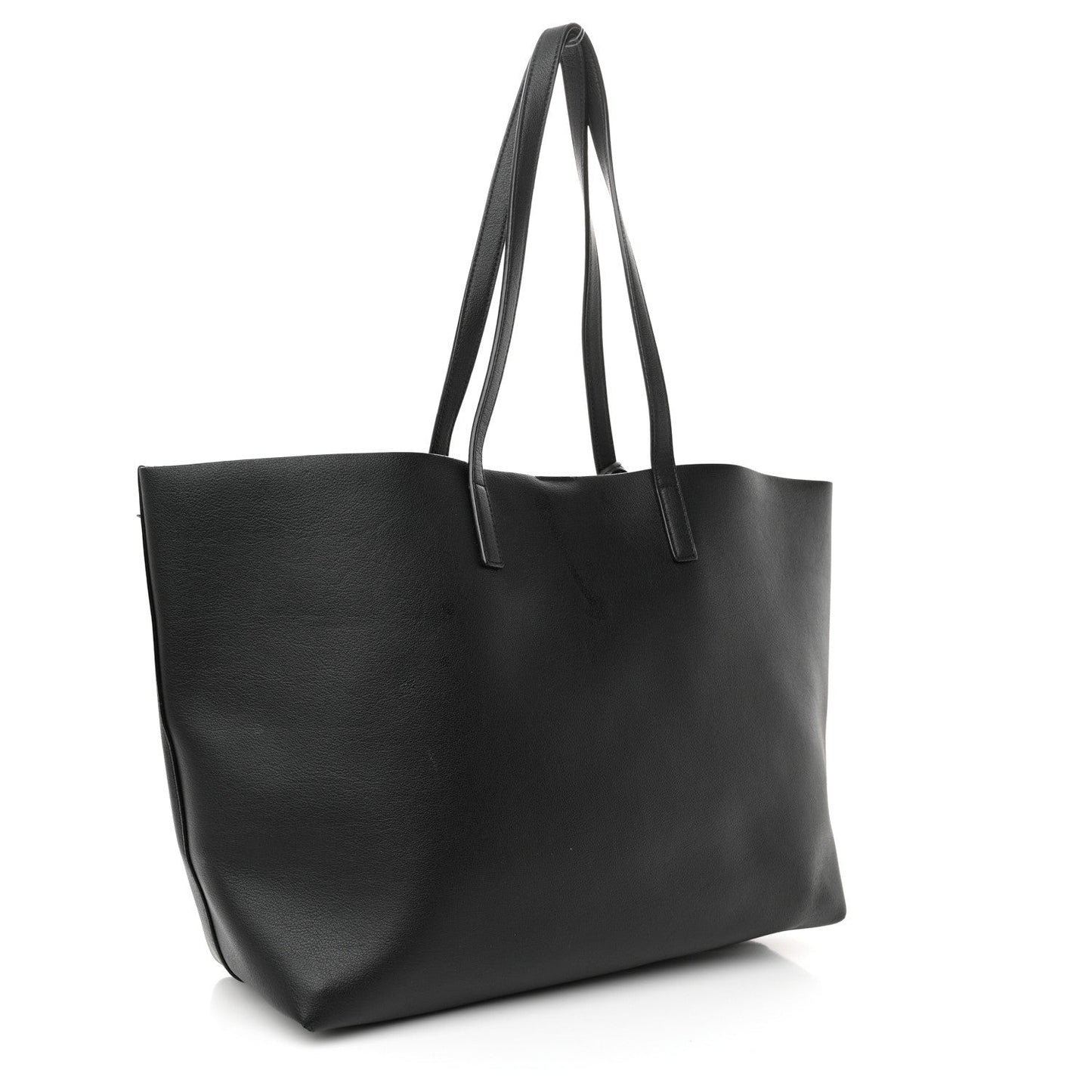 Calfskin Large Shopping Tote Black