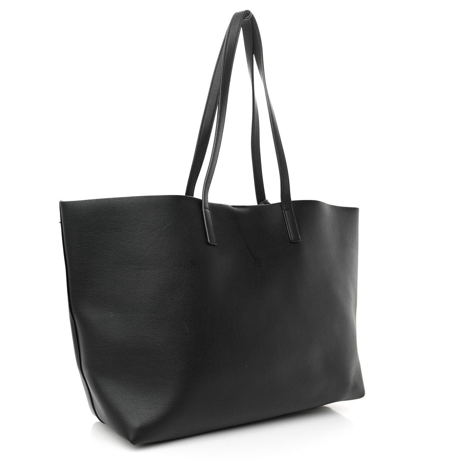 Saint Laurent Calfskin Large Shopping Tote Black 4 of 7