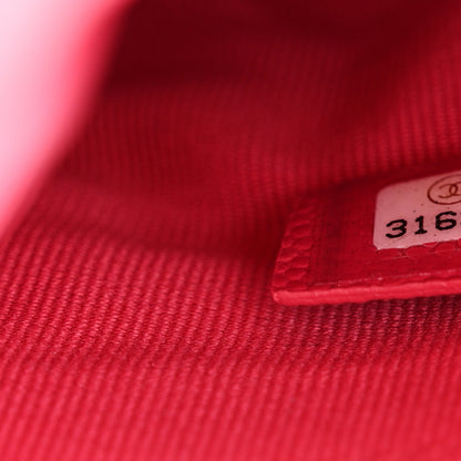 Chanel Caviar Fabric Quilted Foldable Tote With Chain Pink Multicolor 12 of 18