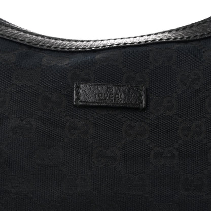 Gucci Monogram Web Medium Half Moon Hobo Black 8 of 10