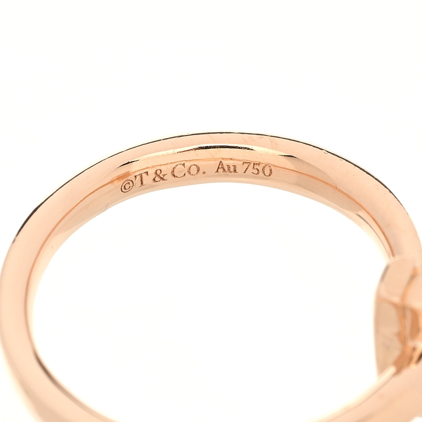 18K Rose Gold Diamond 2.5mm T T1 Ring 50 5.5