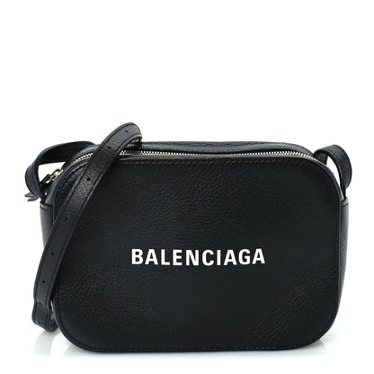 Balenciaga Calfskin Logo XS Everyday Camera Bag Black 1 of 8