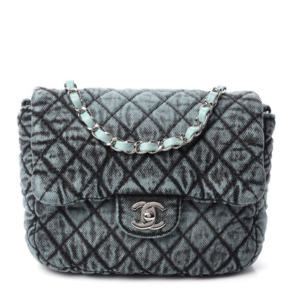 Chanel Denim Quilted Denimpression Small Flap Blue Black 1 of 11