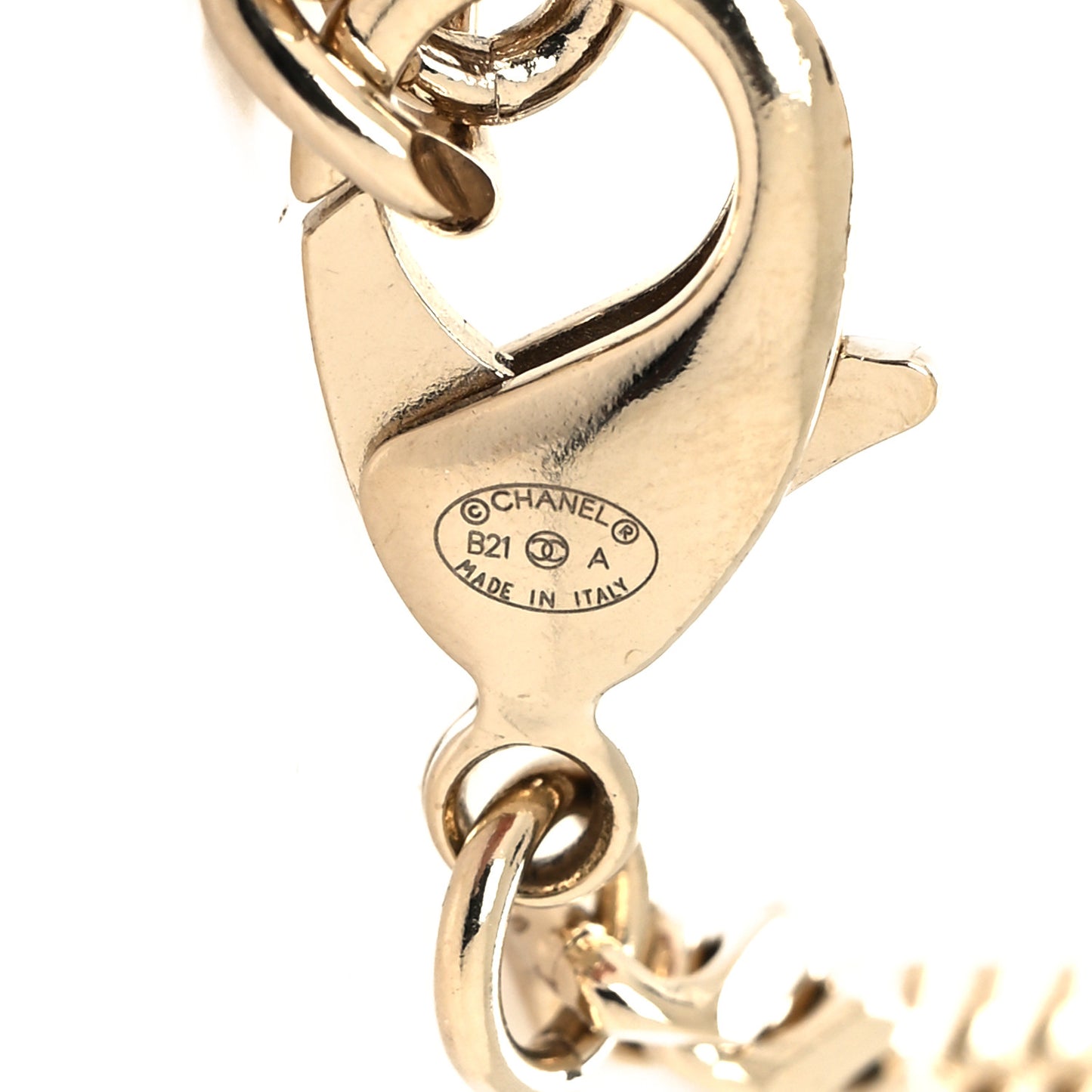 Crystal CC Chain Links Belt Gold Silver