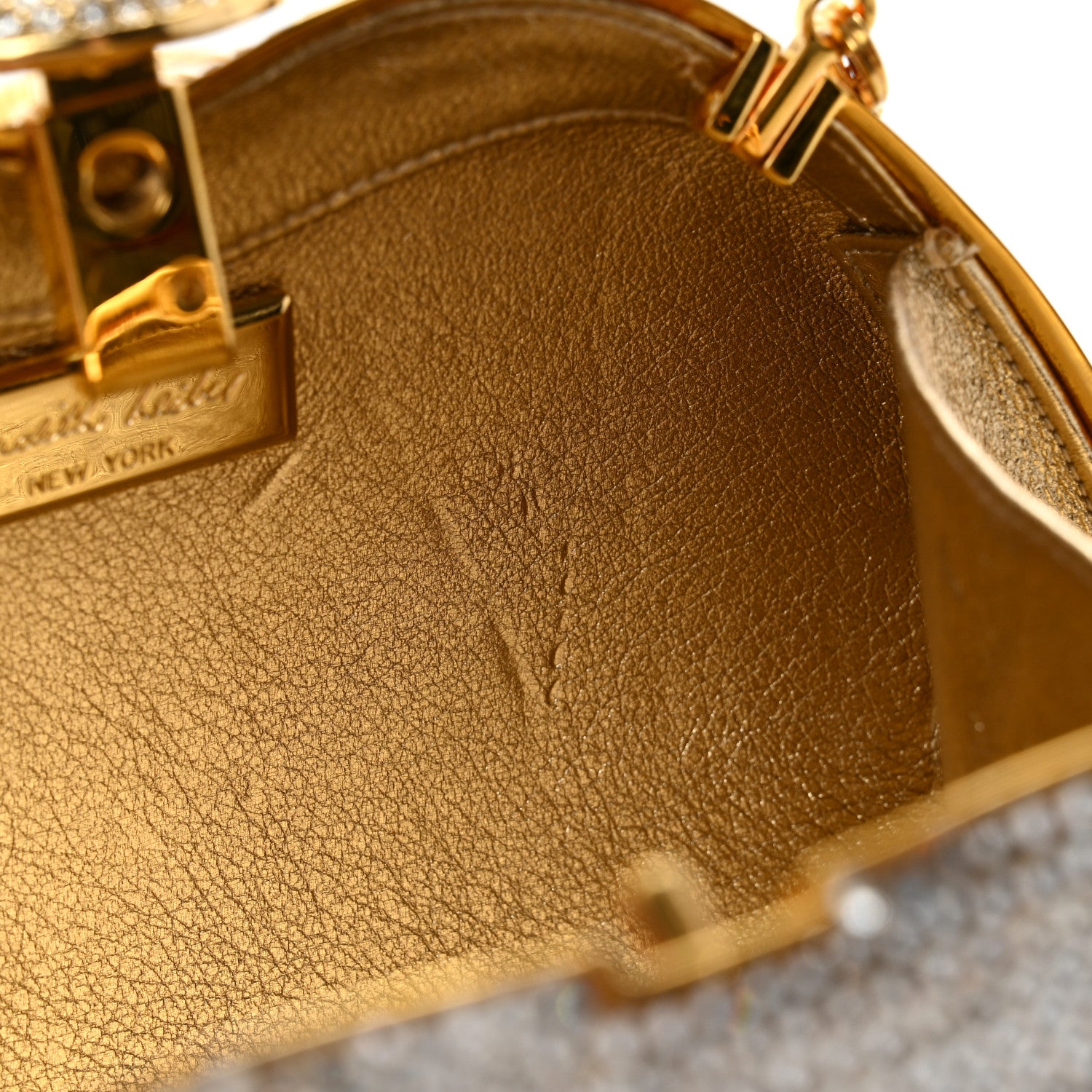 Judith Leiber Swarovski Crystal Minaudiere Clutch Silver 8 of 11