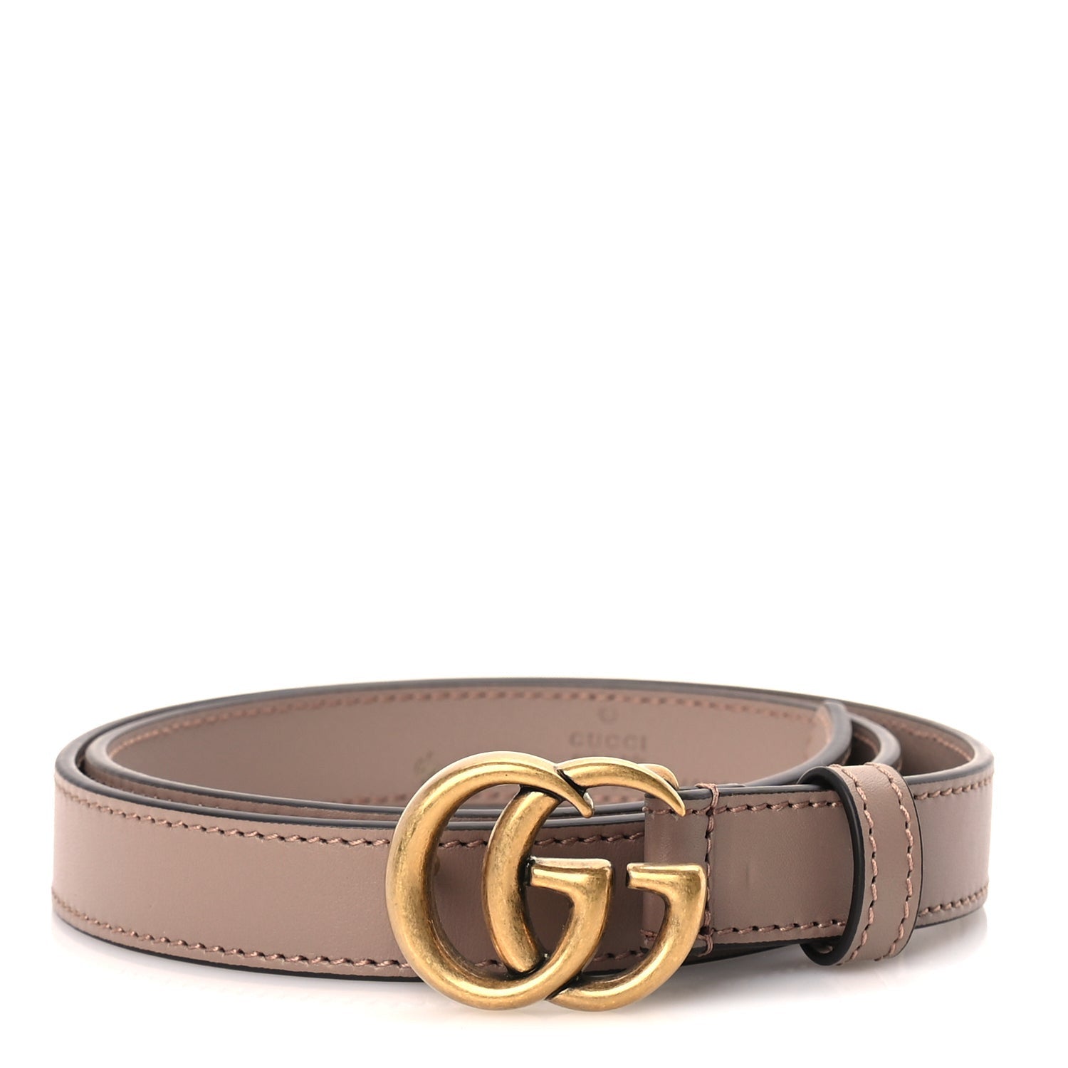 Gucci Calfskin Double G 20mm Belt 75 30  Porcelain Rose 1 of 5
