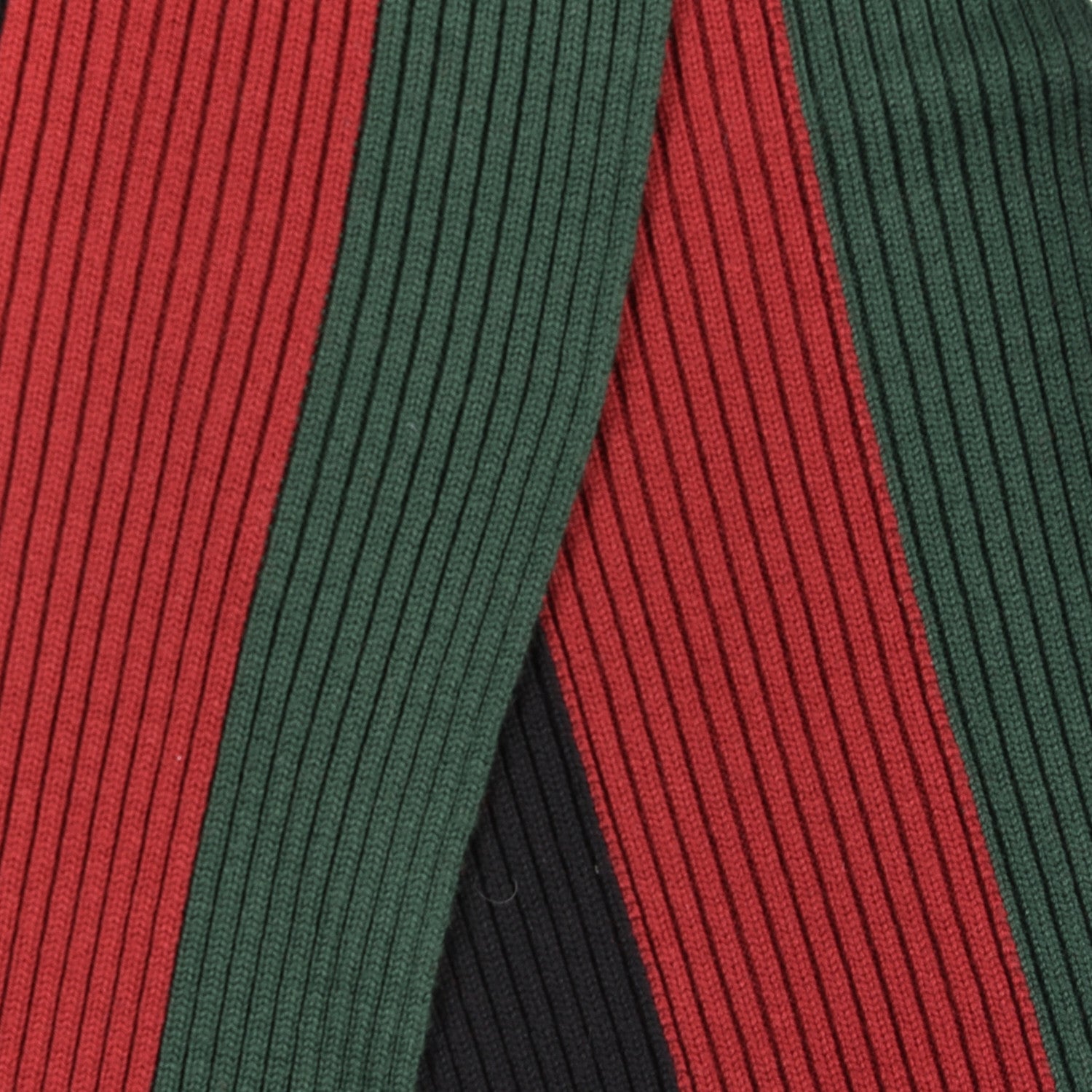 Gucci Wool Ribbed Knit Stripe Scarf 3 of 4