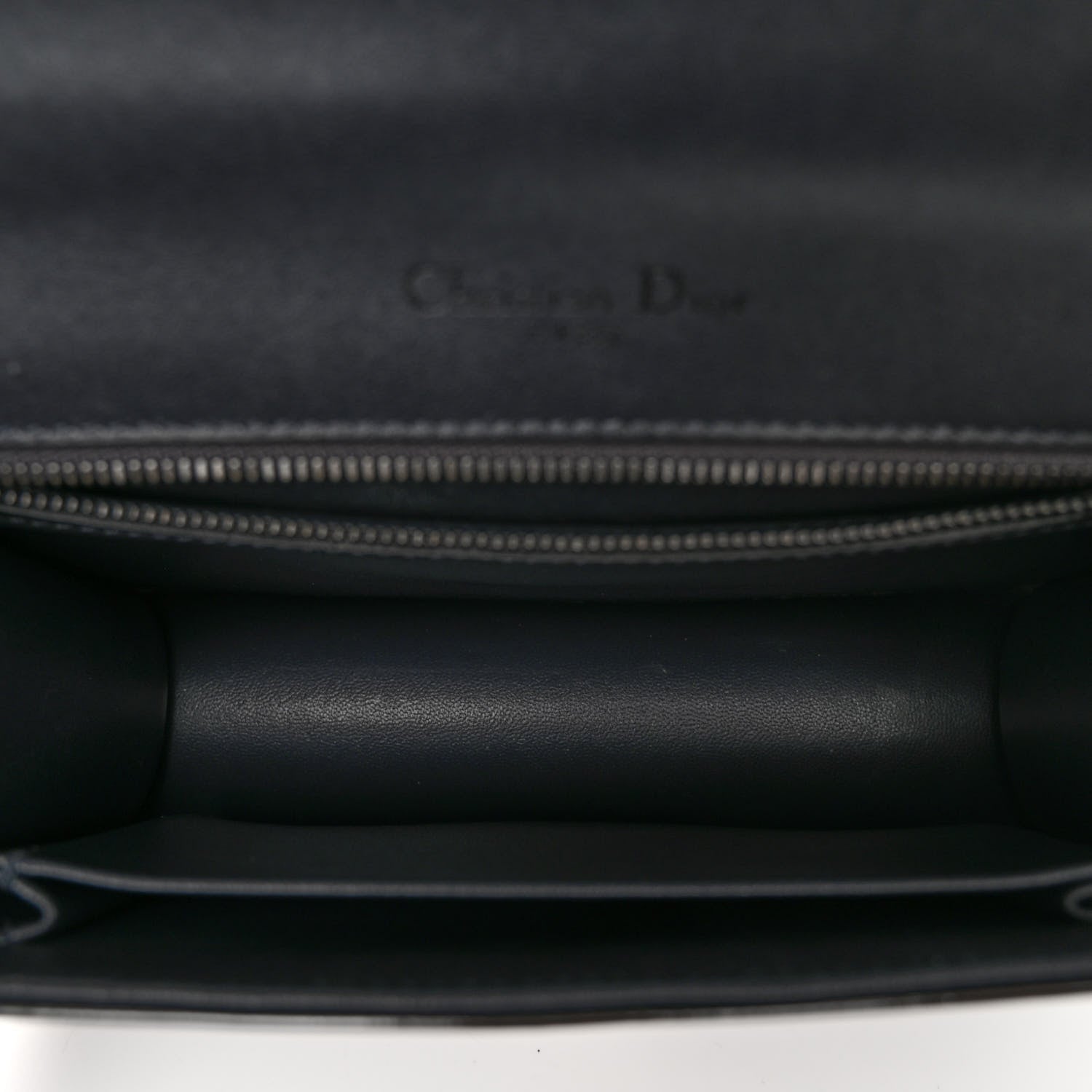 Christian Dior Metallic Patent Micro-Cannage Small Diorama Flap Bag Onyx Black 5 of 9