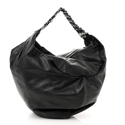 Chanel Lambskin Large Rock and Chain Hobo Black 3 of 10