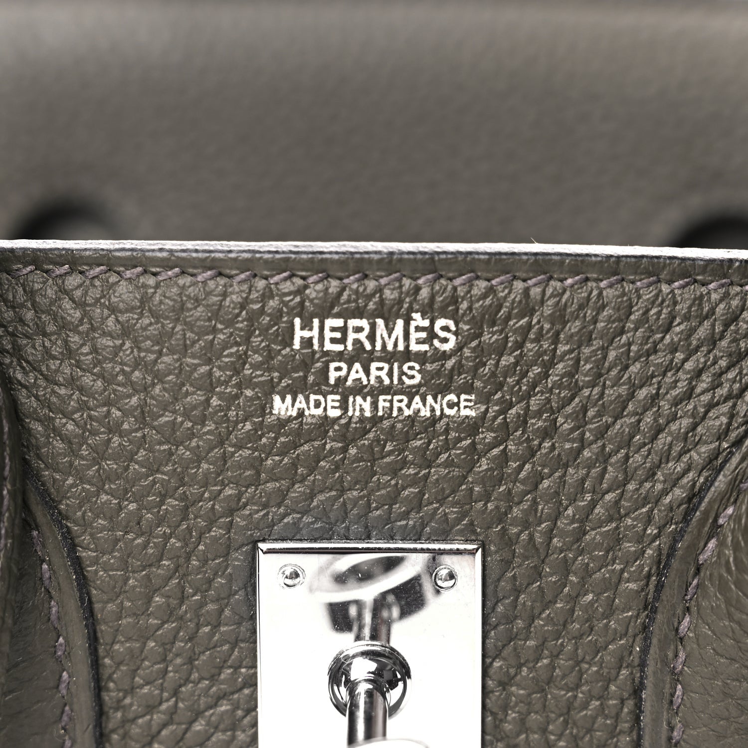 Hermes Togo Birkin 25 Vert De Gris 5 of 10