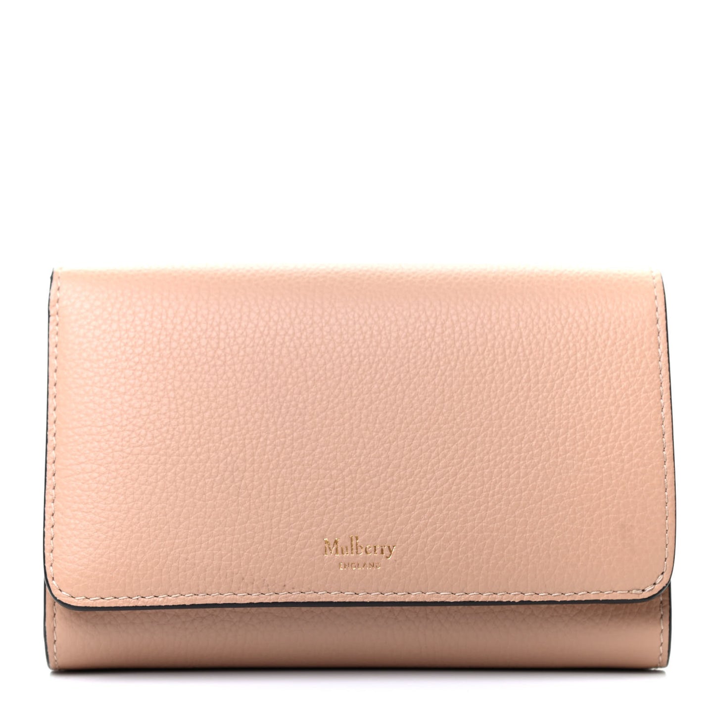 Small Classic Grain Medium Continental French Wallet Rosewater