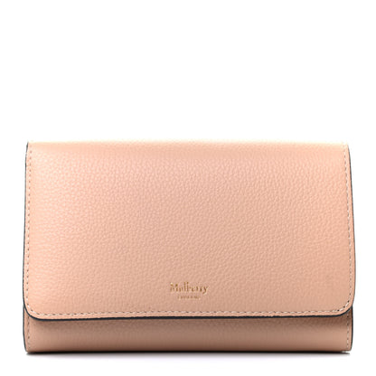 Mulberry Small Classic Grain Medium Continental French Wallet Rosewater 1 of 7