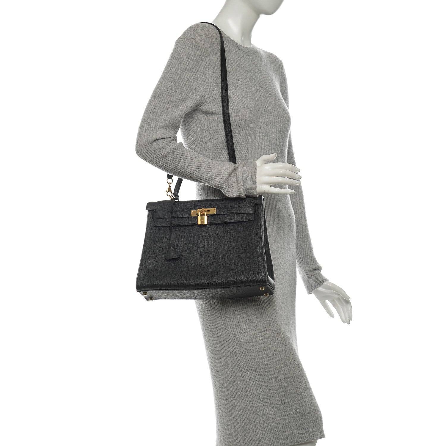 Hermes Togo Kelly Retourne 32 Black 2 of 24