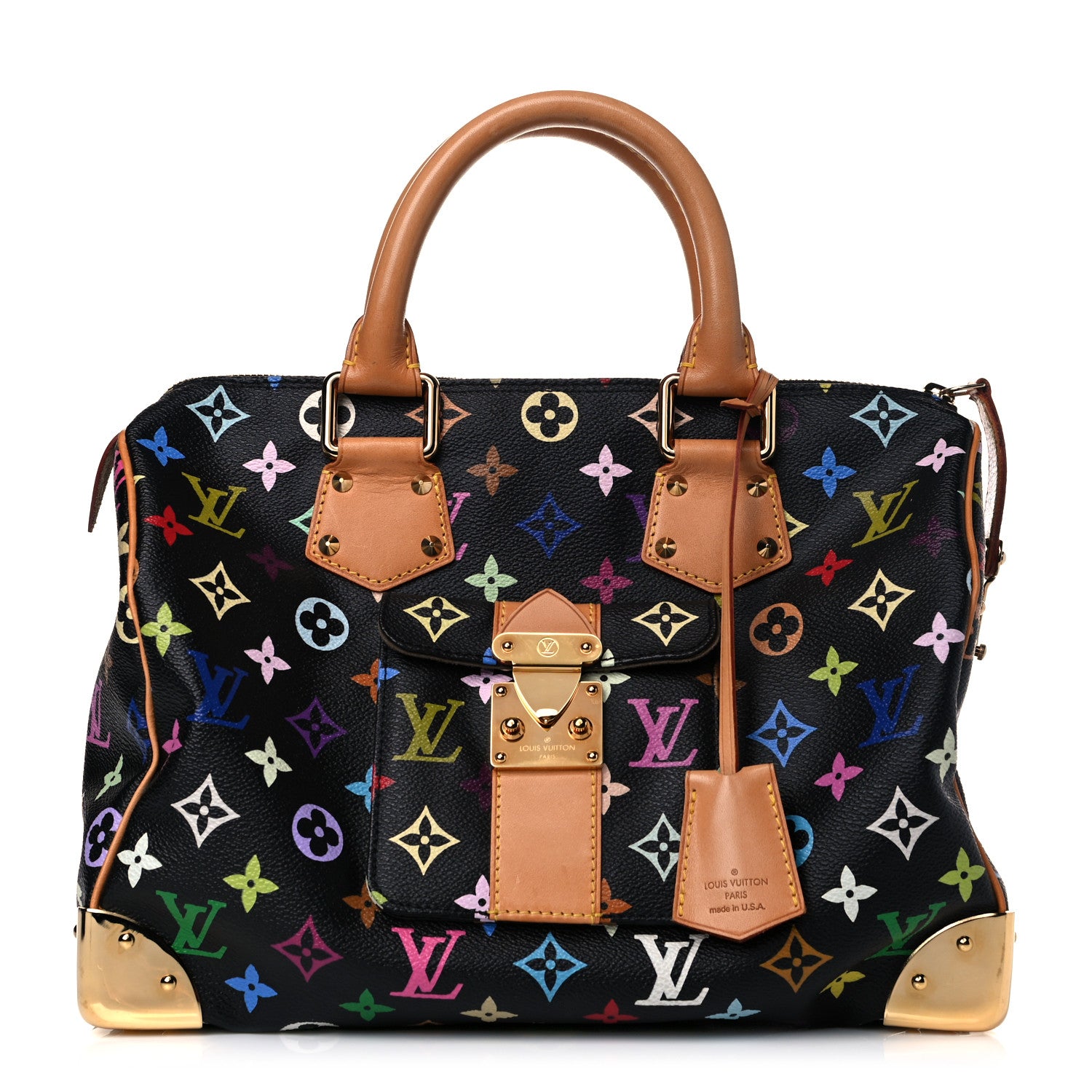Louis Vuitton Monogram Multicolor Speedy 30 Black 1 of 29