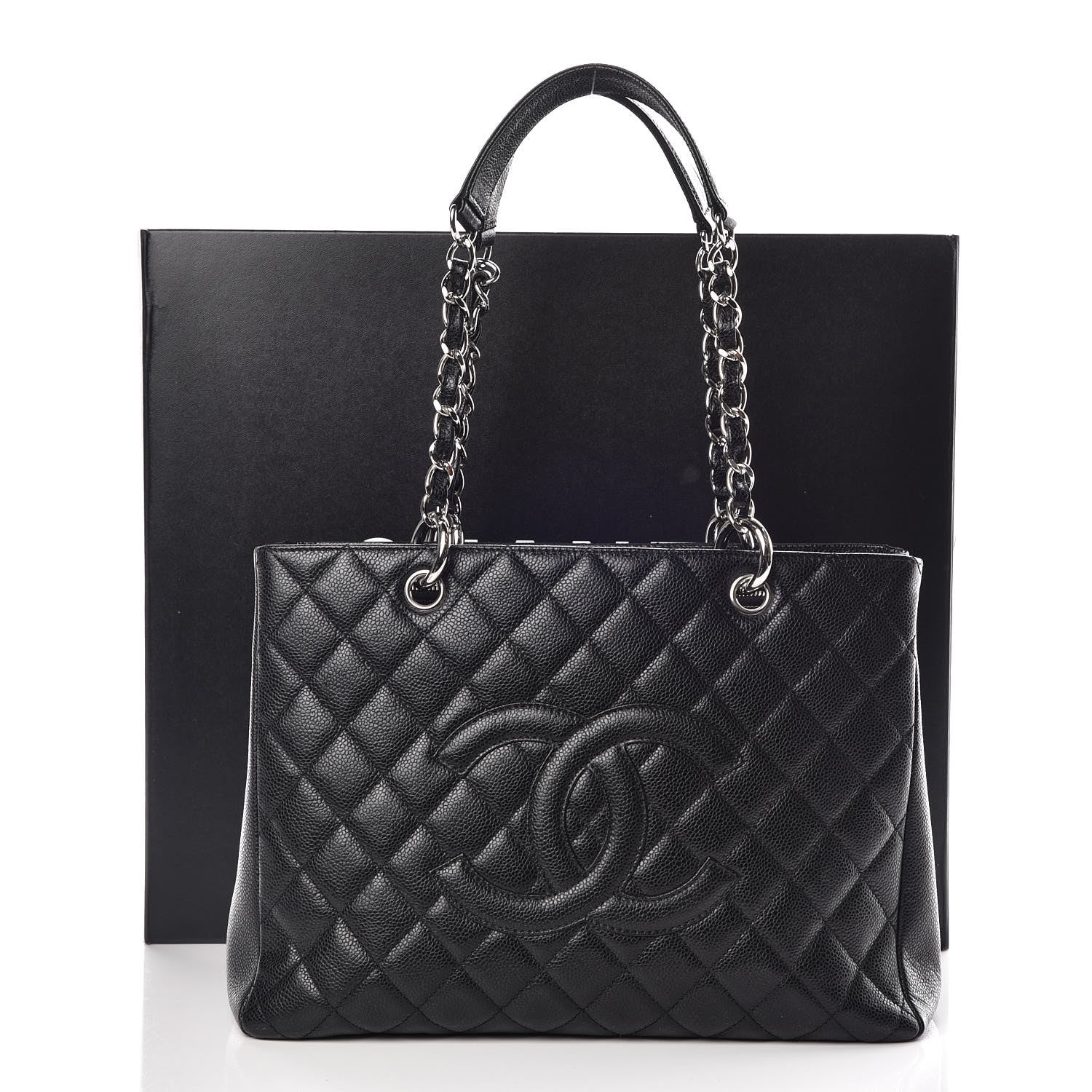 Chanel Caviar Quilted Grand Shopping Tote GST Black 10 of 10
