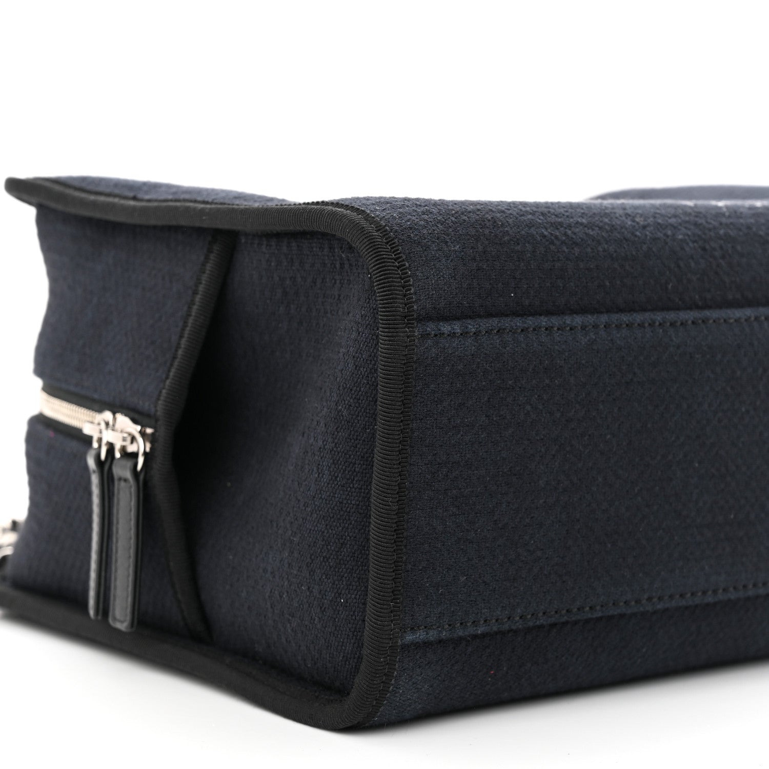 Chanel Denim Deauville Bowling Bag Dark Blue 9 of 11