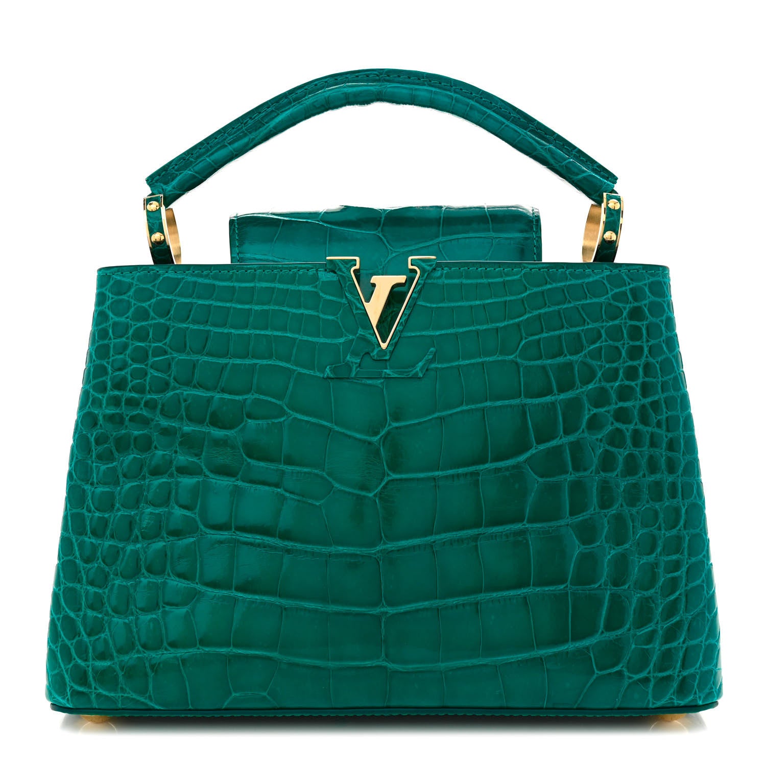 Louis Vuitton Alligator Capucines BB Emeraude 1 of 12